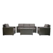 Laguna Point 4-Piece Wicker Outdoor Modular Conversational Set
