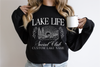 Lake Life Social Club Unisex Crewneck Sweatshirt | Lake Apparel | Camping Clothing