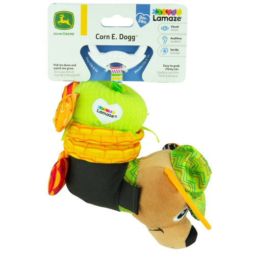 Lamaze - JOHN DEERE CORN E DOGG CLIP & GO