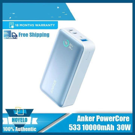 Anker Power Bank 9800mAh – 30W Fast Charging Portable Charger with Digital Display