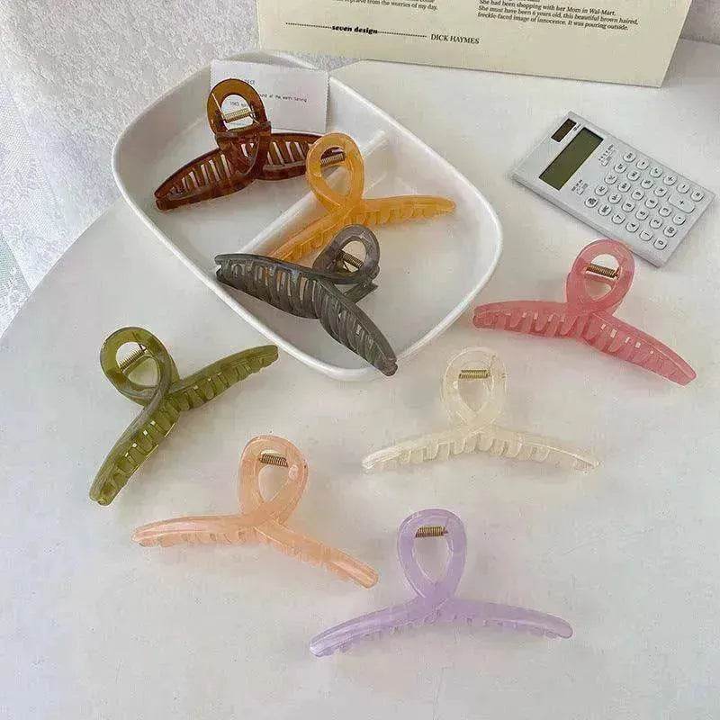 Large Jelly Minimalist Curve Bath Pan Hair Grabber