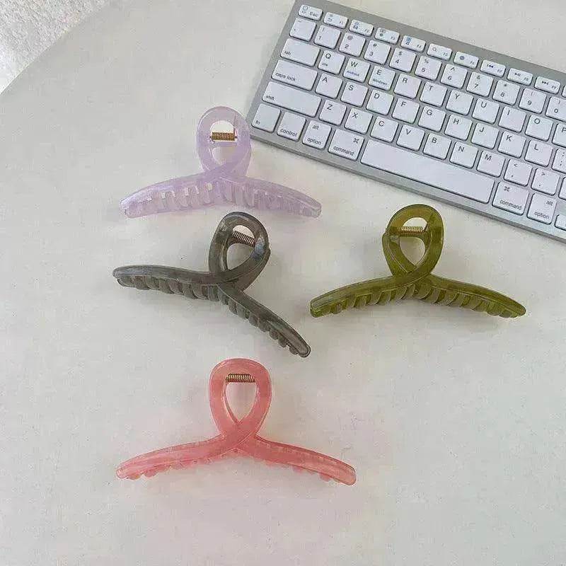 Large Jelly Minimalist Curve Bath Pan Hair Grabber