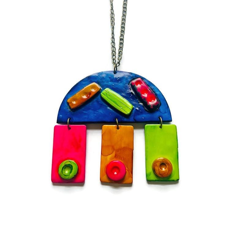 Handmade Large Quirky Pendant