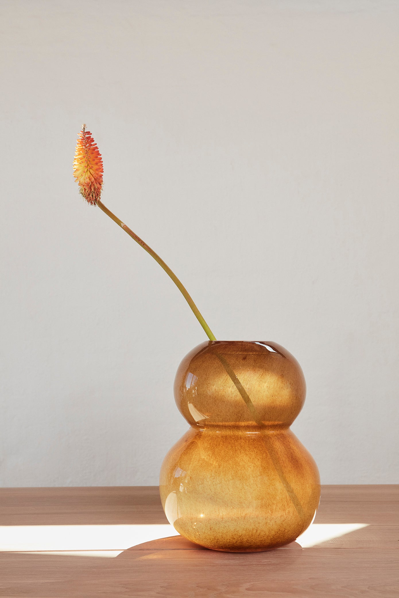 Lasi Vase Large - Amber -Ø25,5 x H30 cm