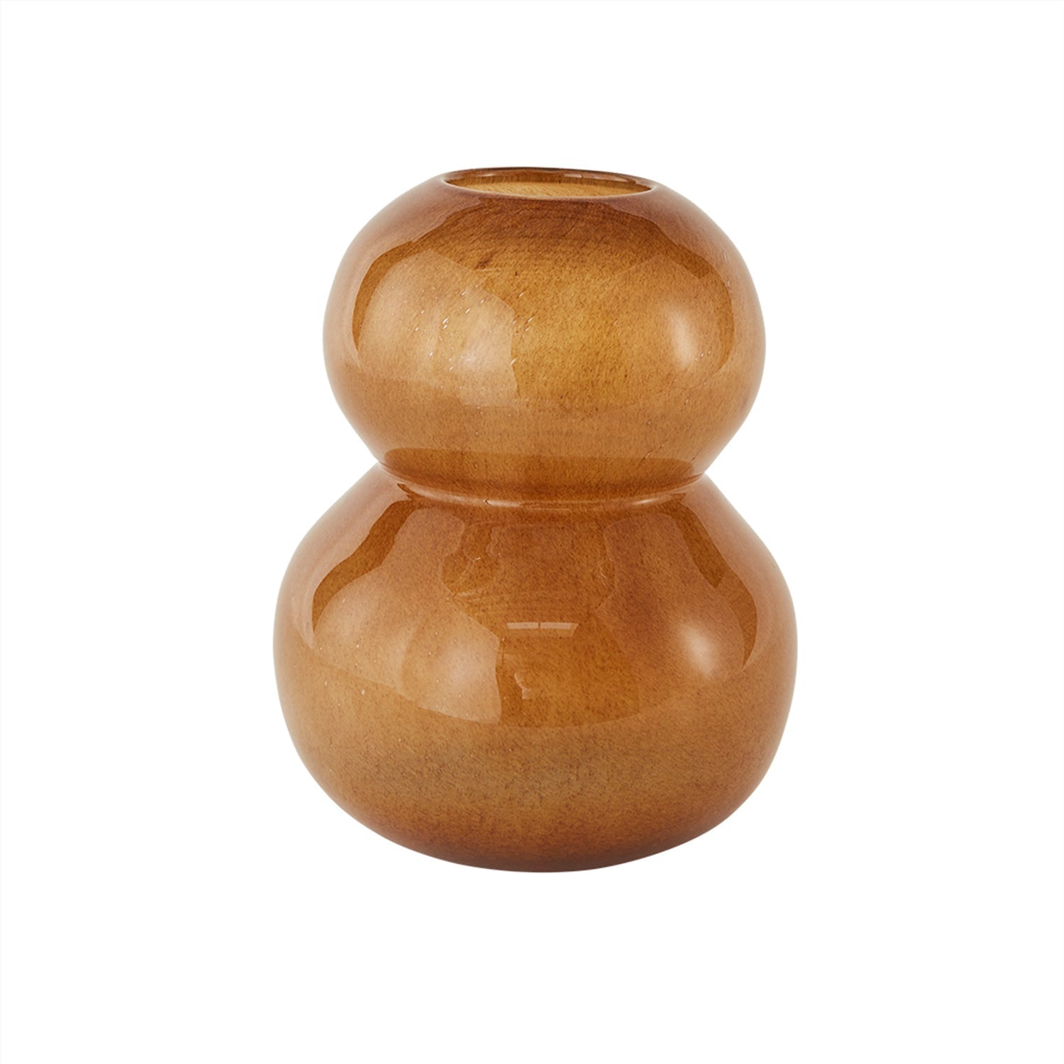 Lasi Vase Large - Amber -Ø25,5 x H30 cm