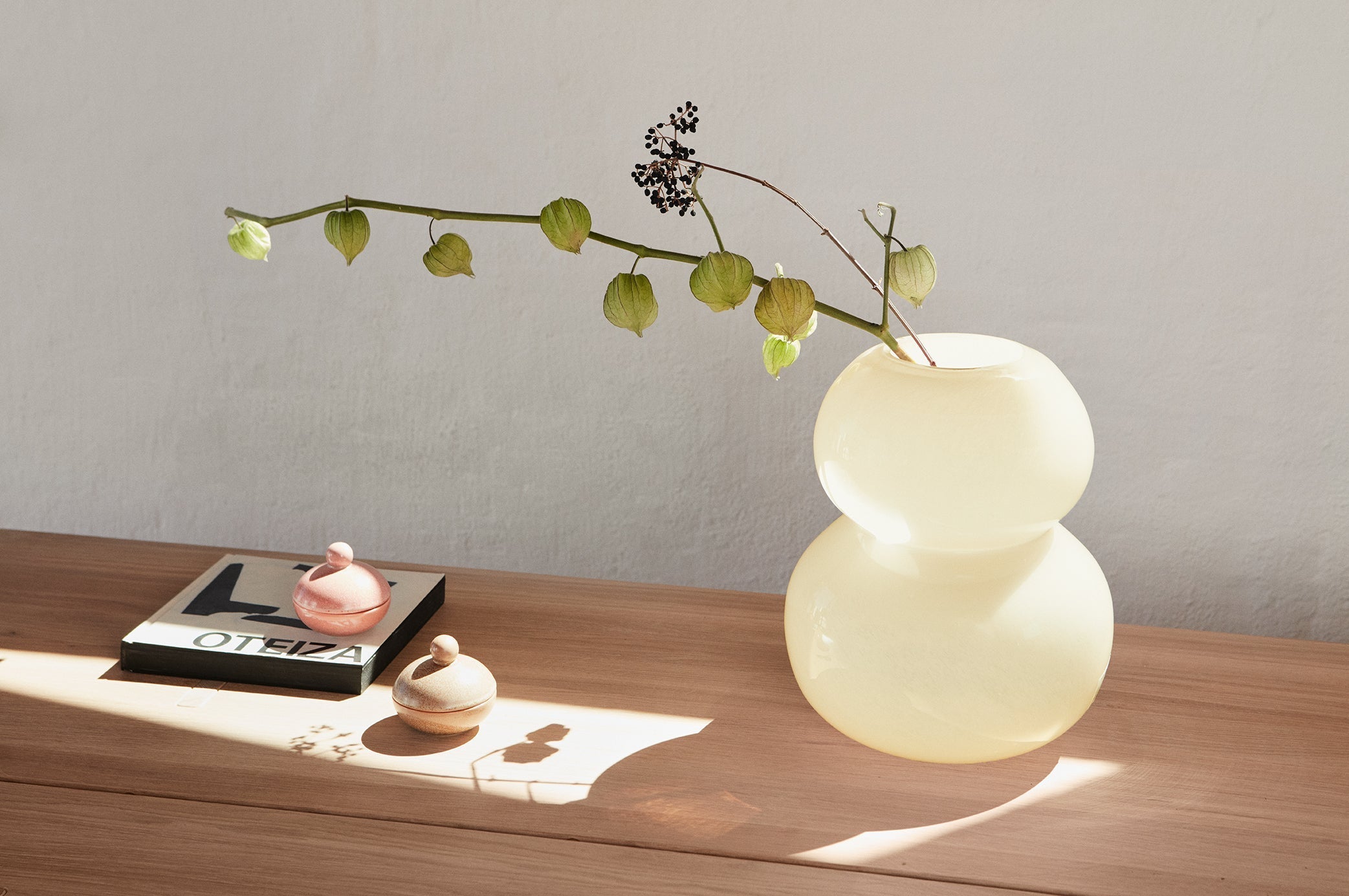 Lasi Vase Large - Vanilla - Ø25,5 x H30 cm