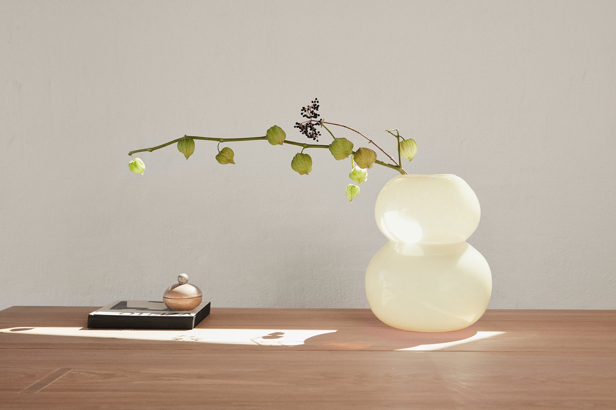 Lasi Vase Large - Vanilla - Ø25,5 x H30 cm