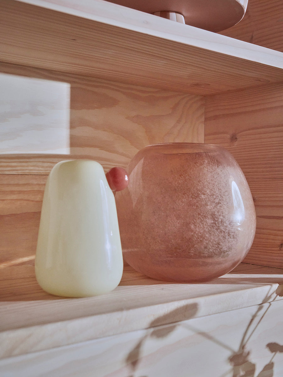 Lasi Vase Medium - Taupe - Ø25 x H21,5 cm