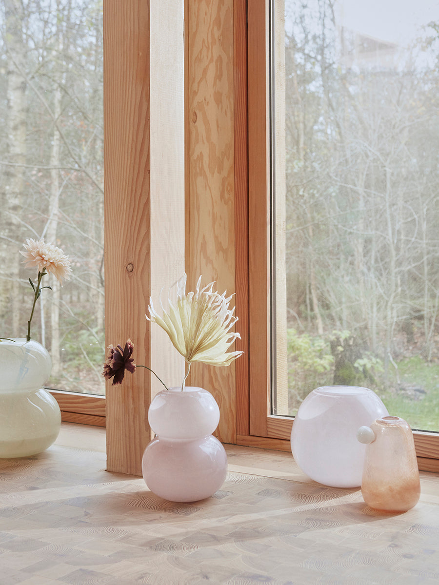 Lasi Vase Medium - Rose - Ø25 x H21,5 cm