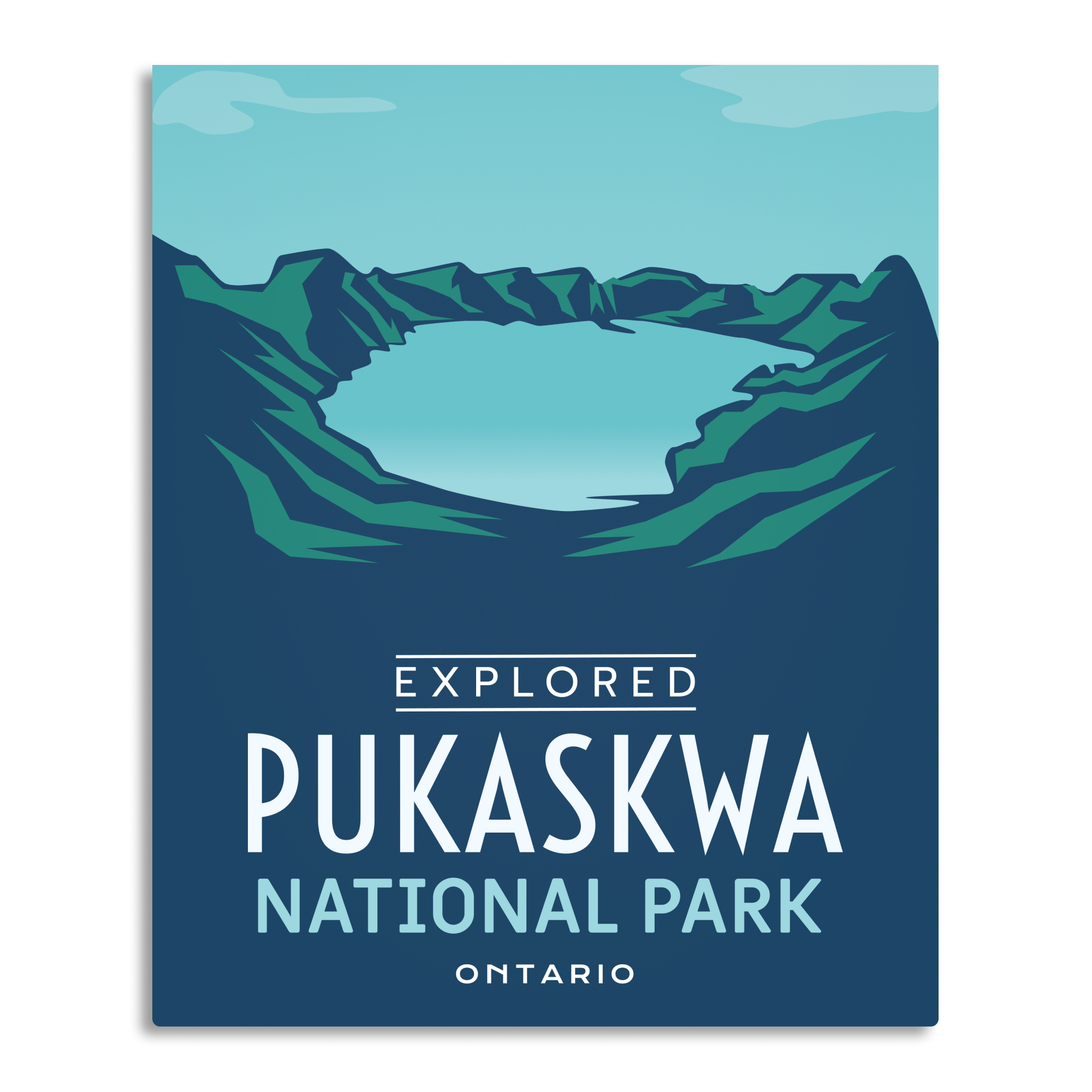 Pukaskwa National Park 'Explored' Poster, Canada Parks
