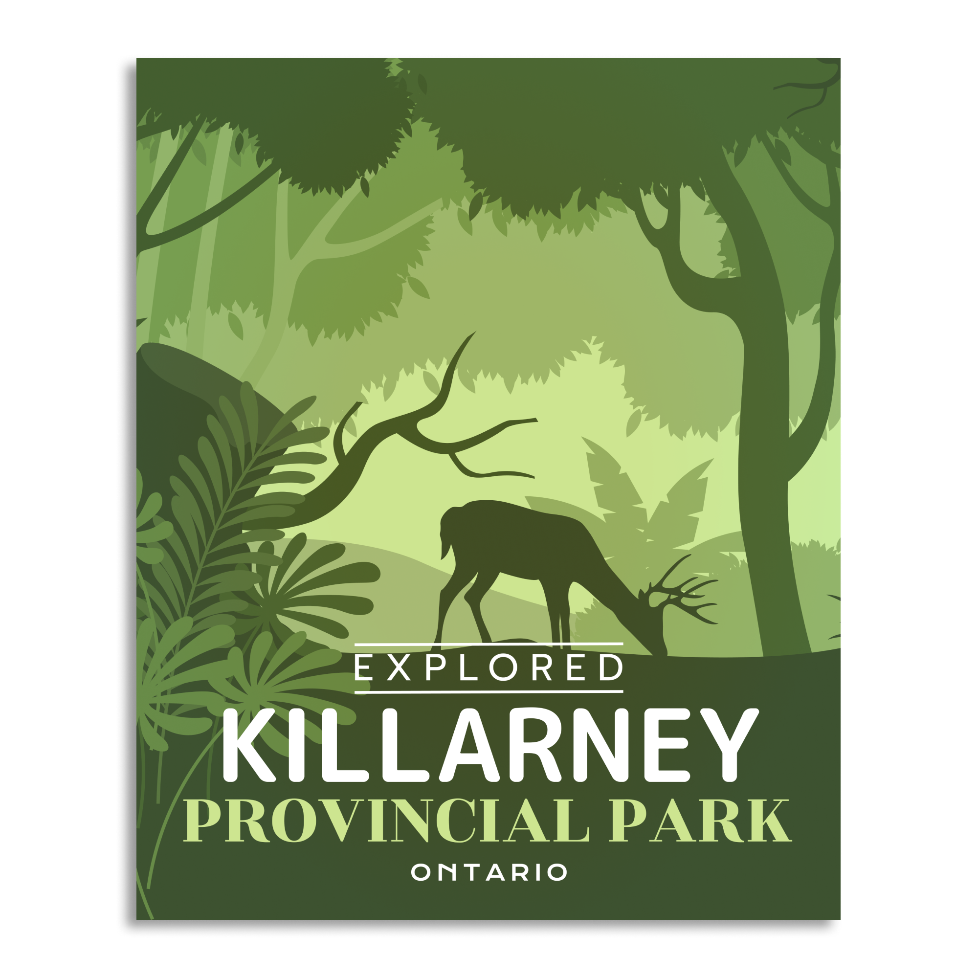 Killarney Provincial Park 'Explored' Poster, Canada Parks