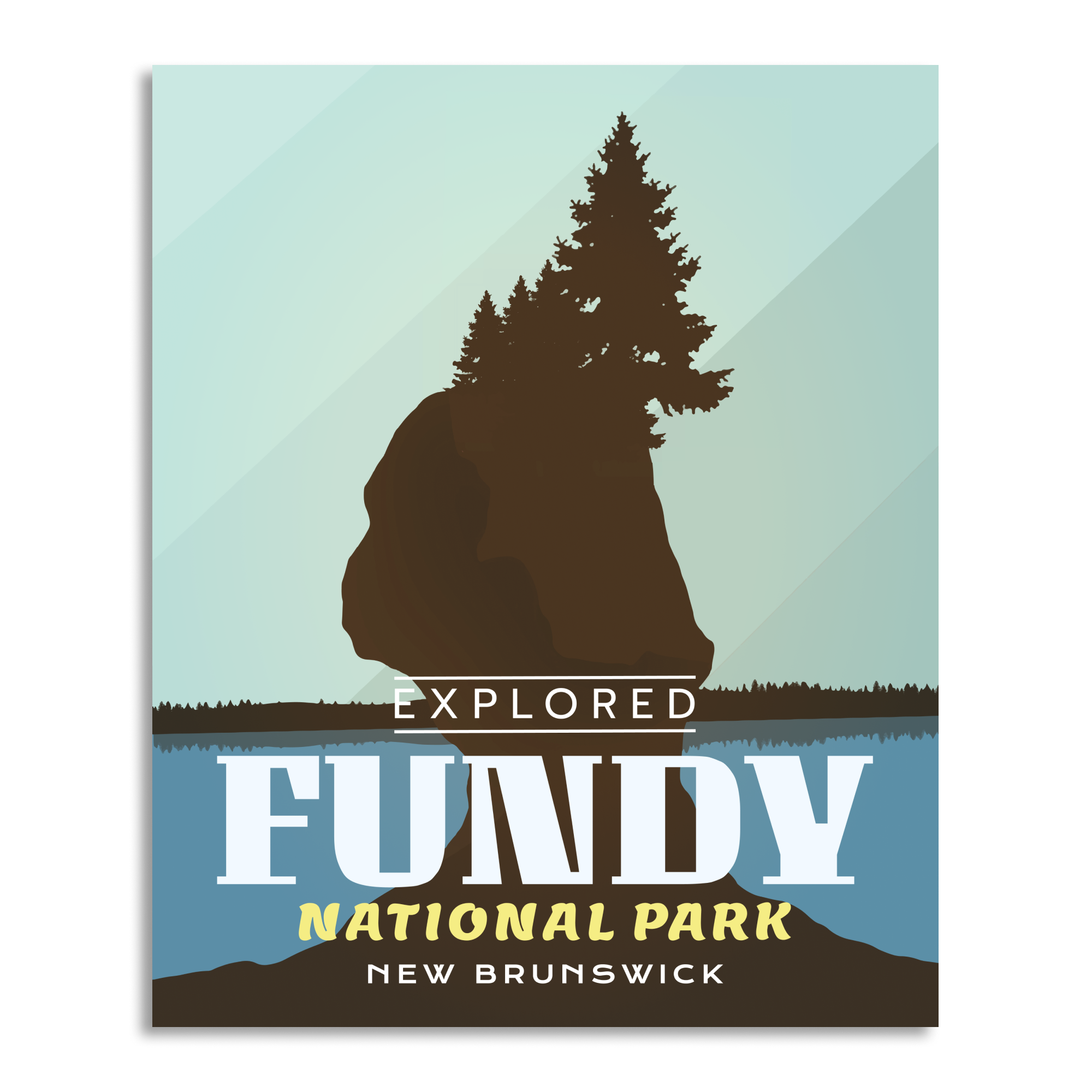 Fundy National Park 'Explored' Poster, Canada Parks