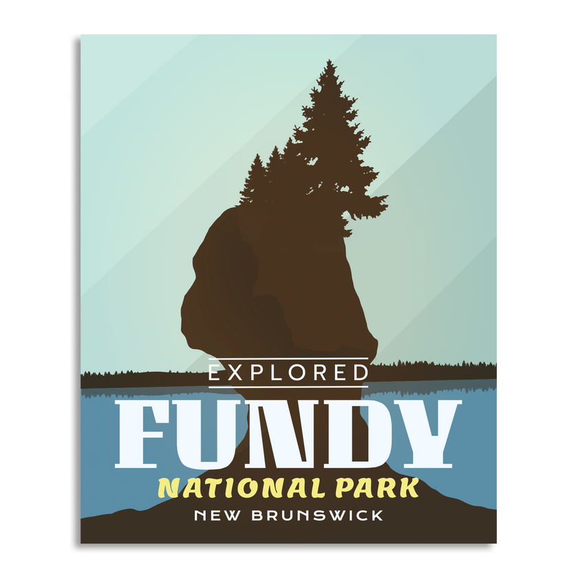 Fundy National Park 'Explored' Poster, Canada Parks