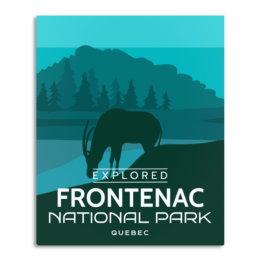Frontenac National Park 'Explored' Poster, Canada Parks