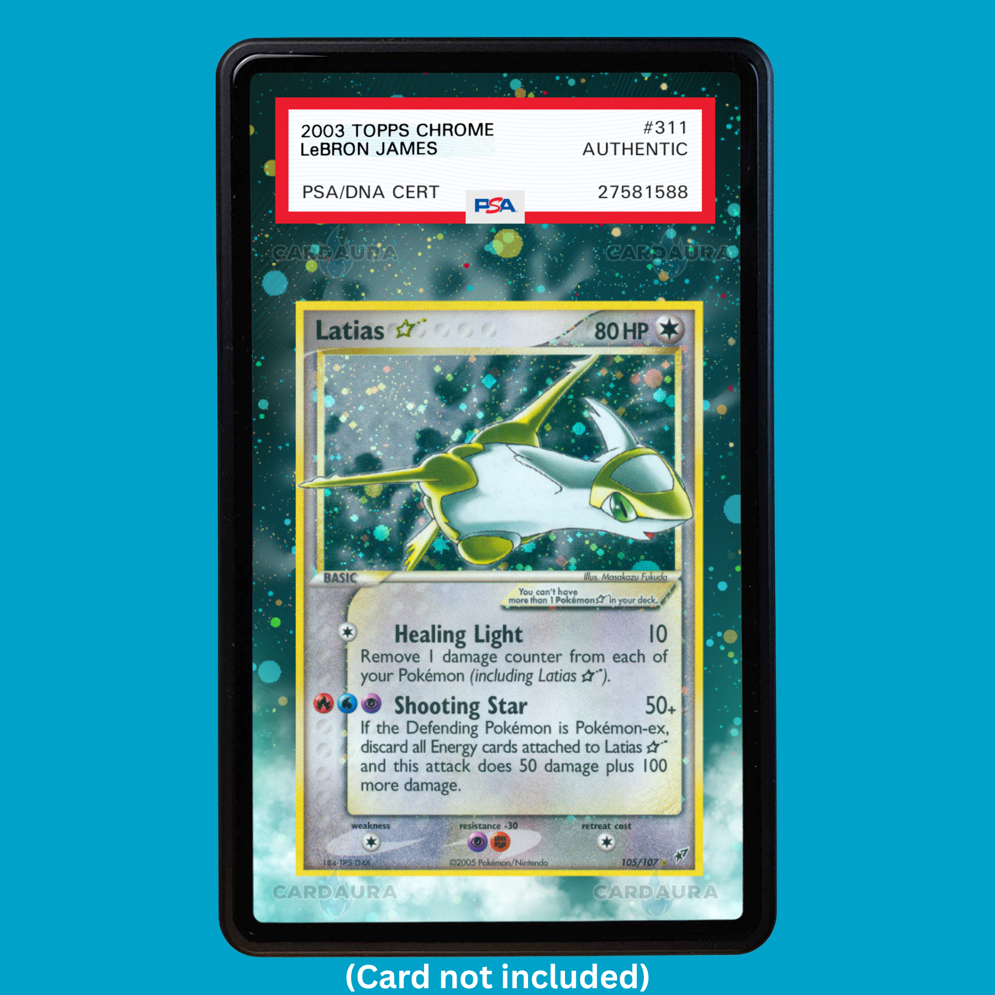 Latias Gold Star 105/107 (Graded) Display Case