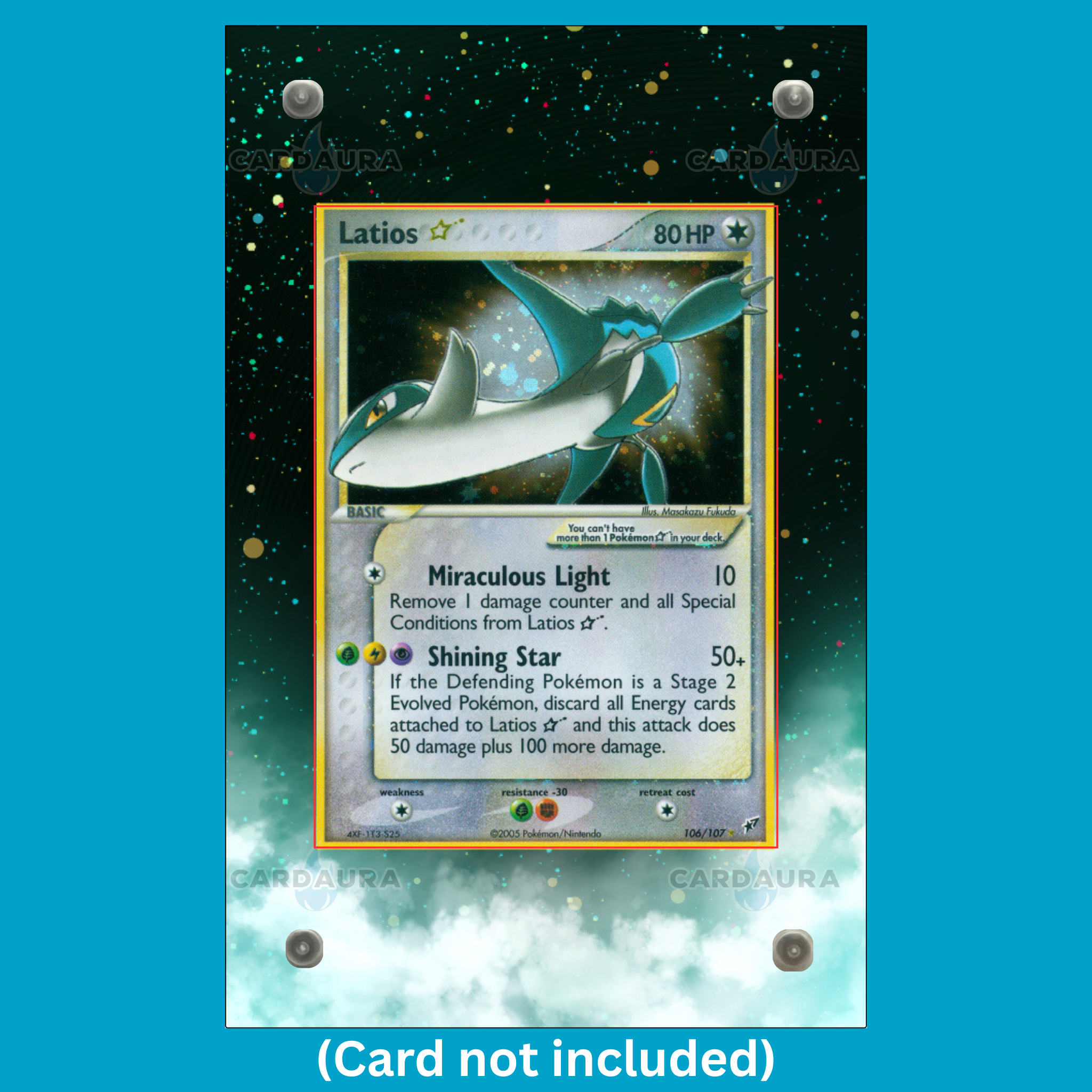 Latios Gold Star 106/107 (Ungraded) Display Case