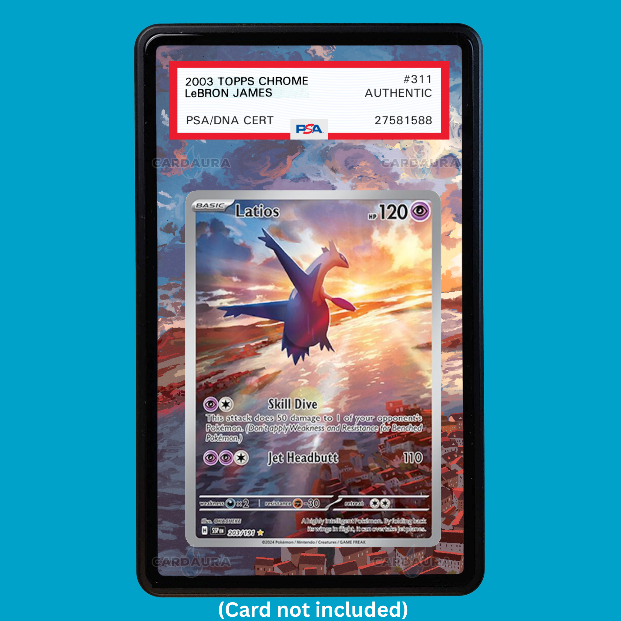 Latios 203/191 Surging Sparks (Graded) Display Case