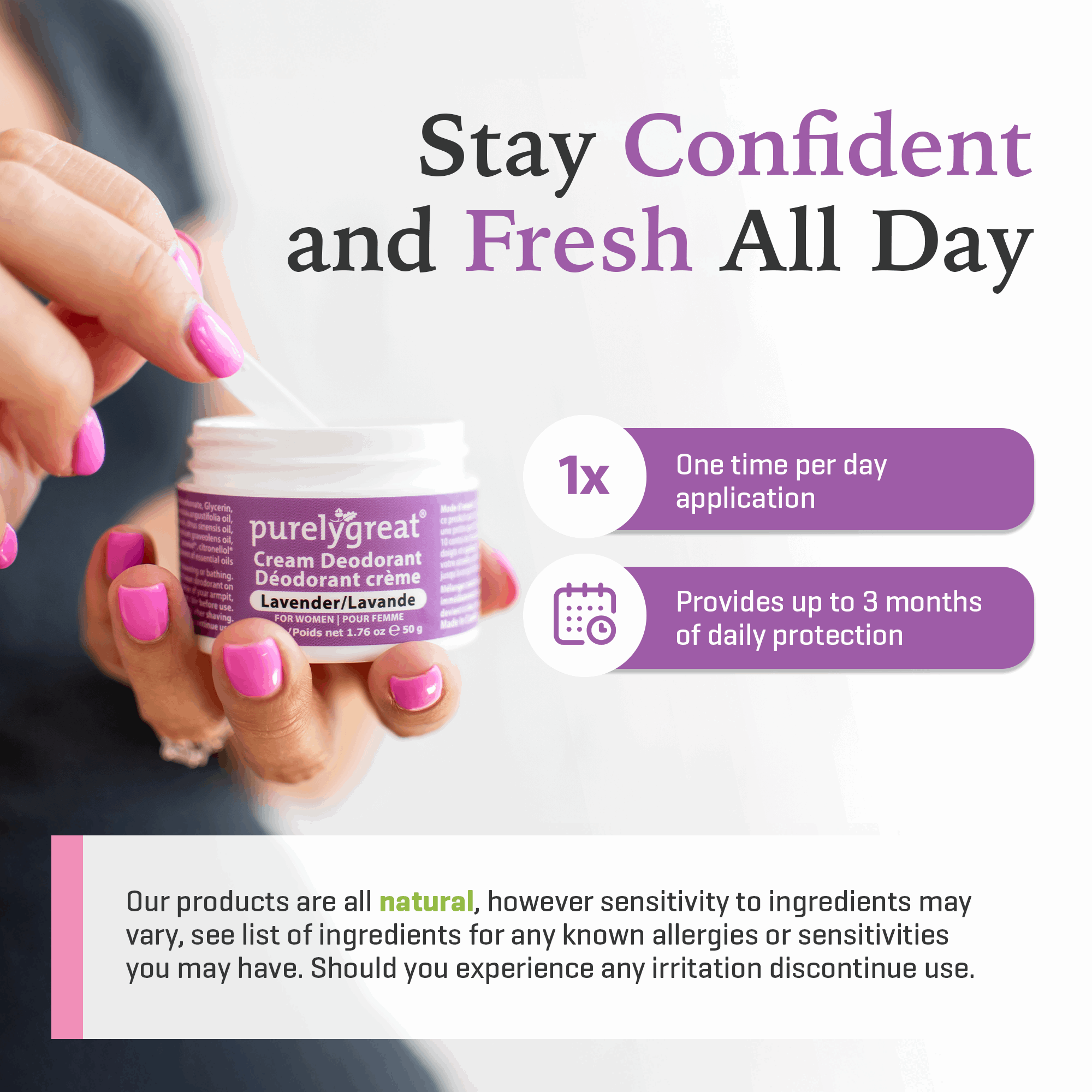 Lavender Cream Deodorant