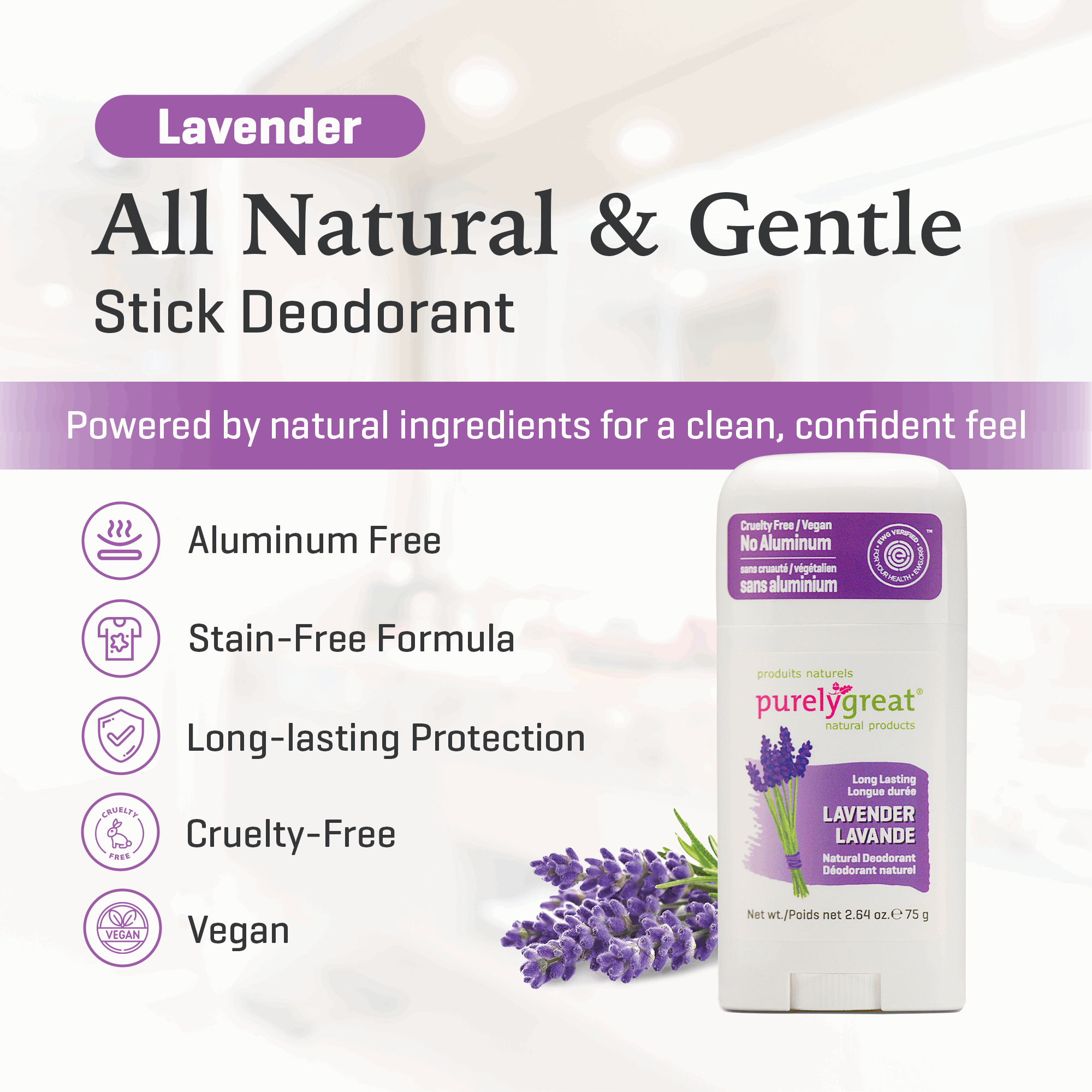Lavender Stick Deodorant