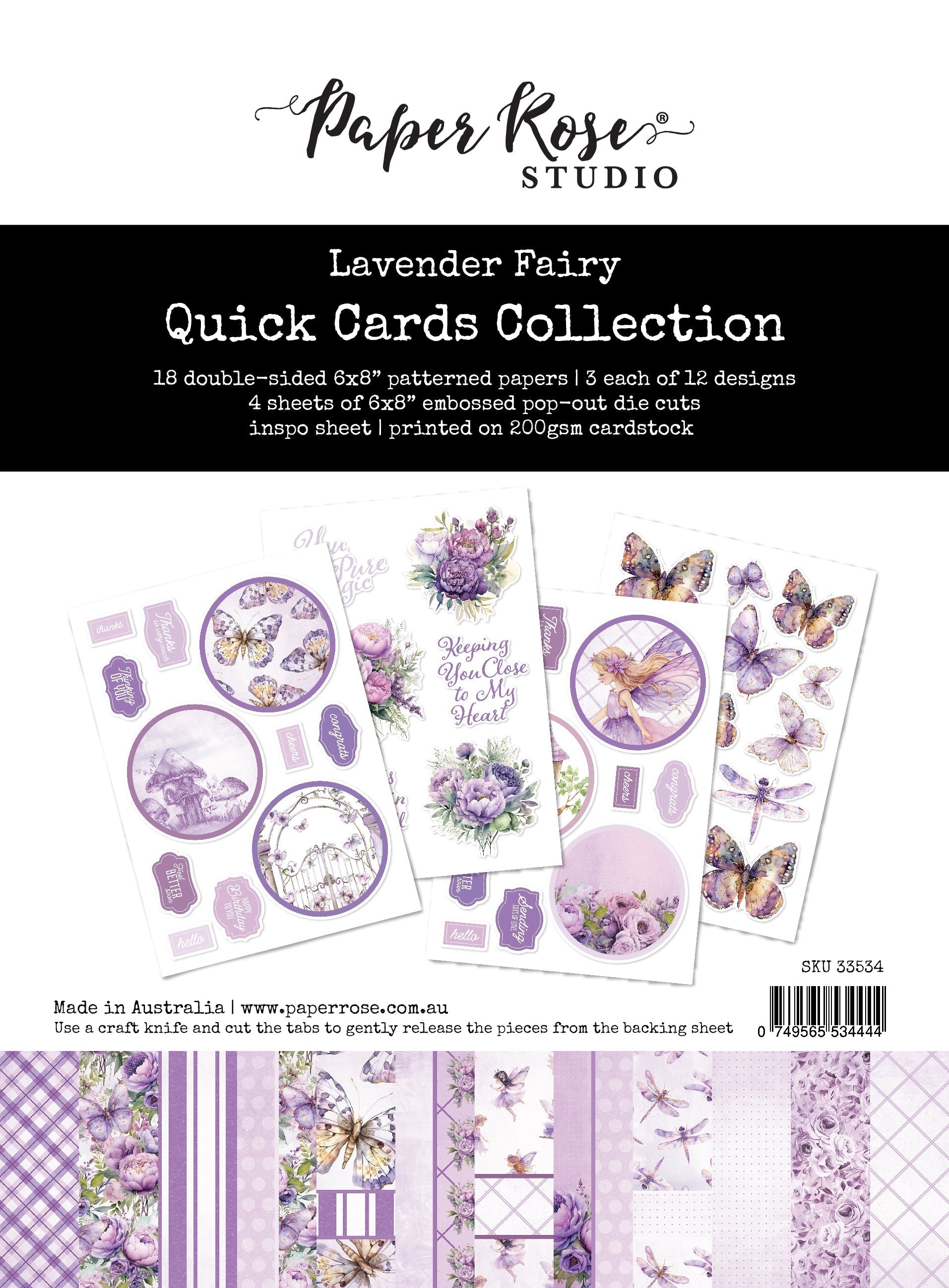Lavender & Fairies 6x8