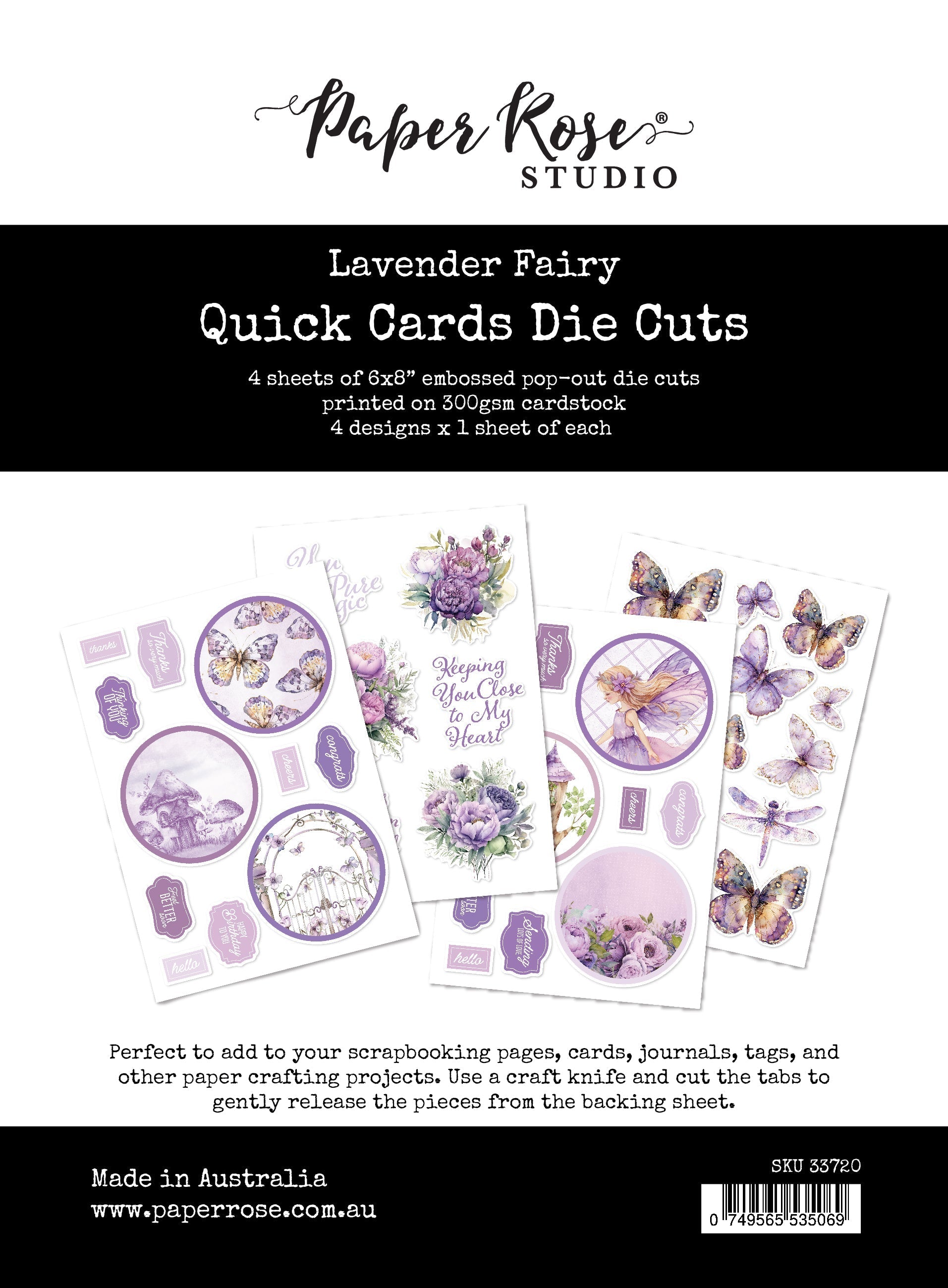 Lavender & Fairies 6x8