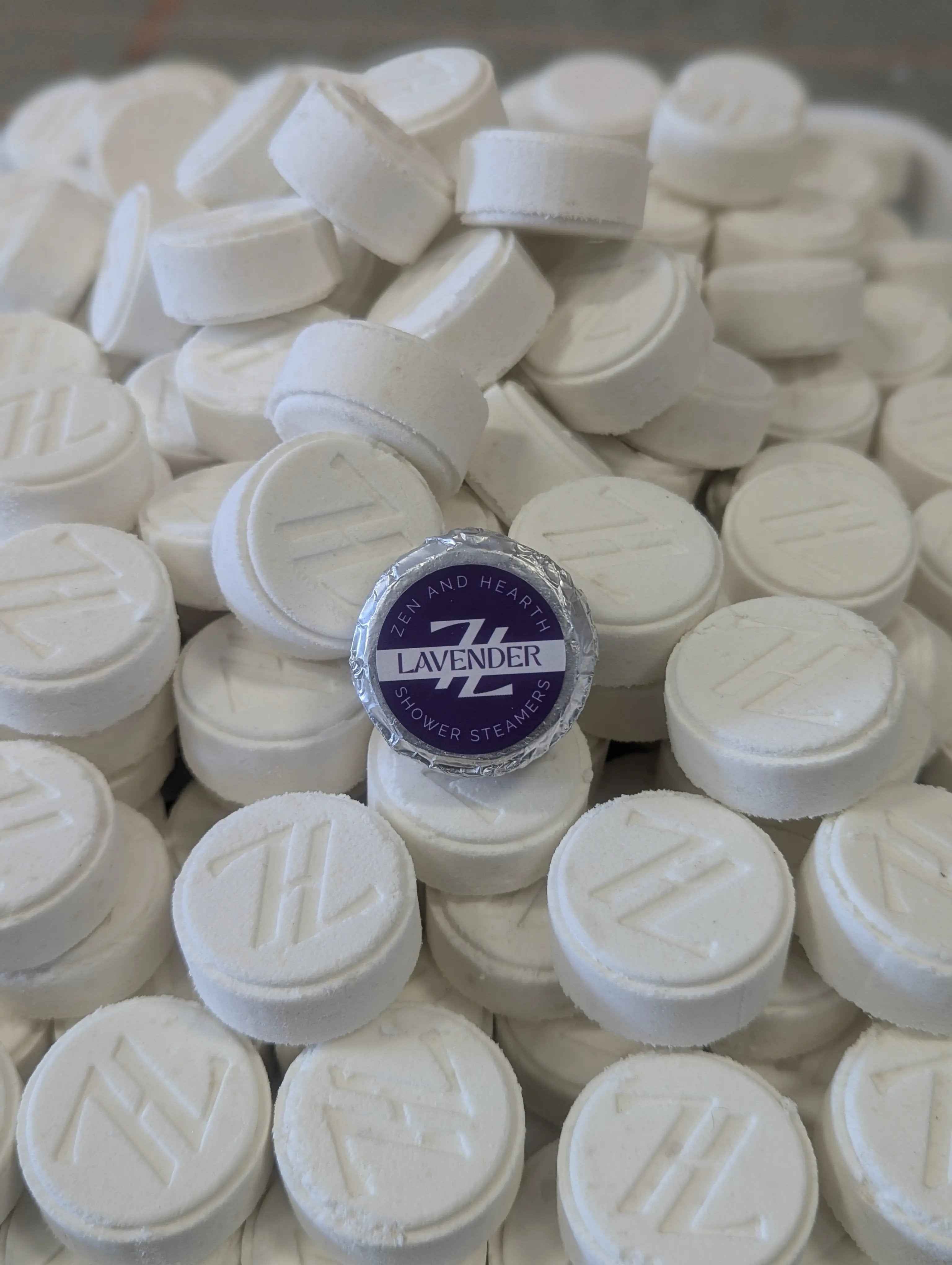 Zen & Hearth Personalized Shower Steamers | Custom Aromatherapy Shower Bombs for Relaxation – Choose Lavender, Eucalyptus, Grapefruit & More