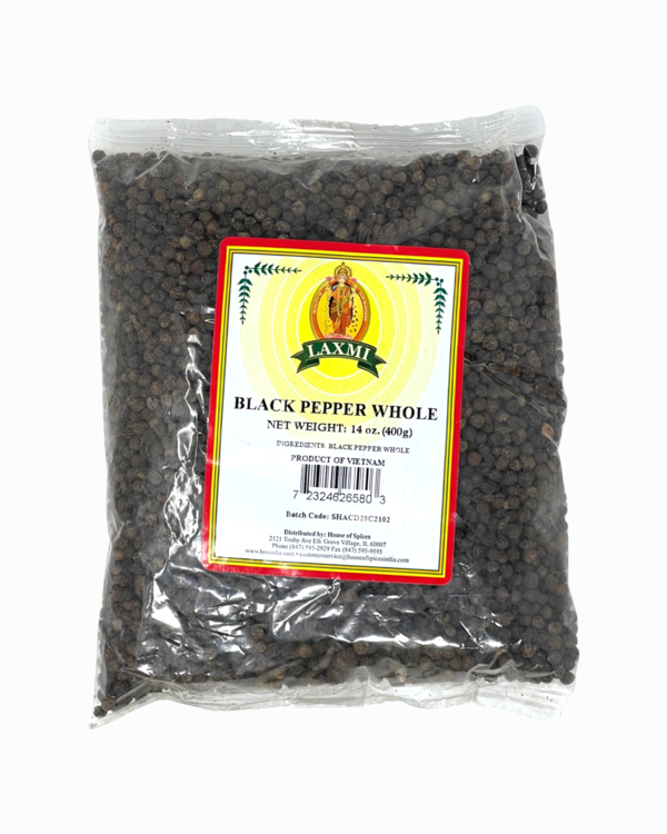 Laxmi brand black pepper whole 400gm