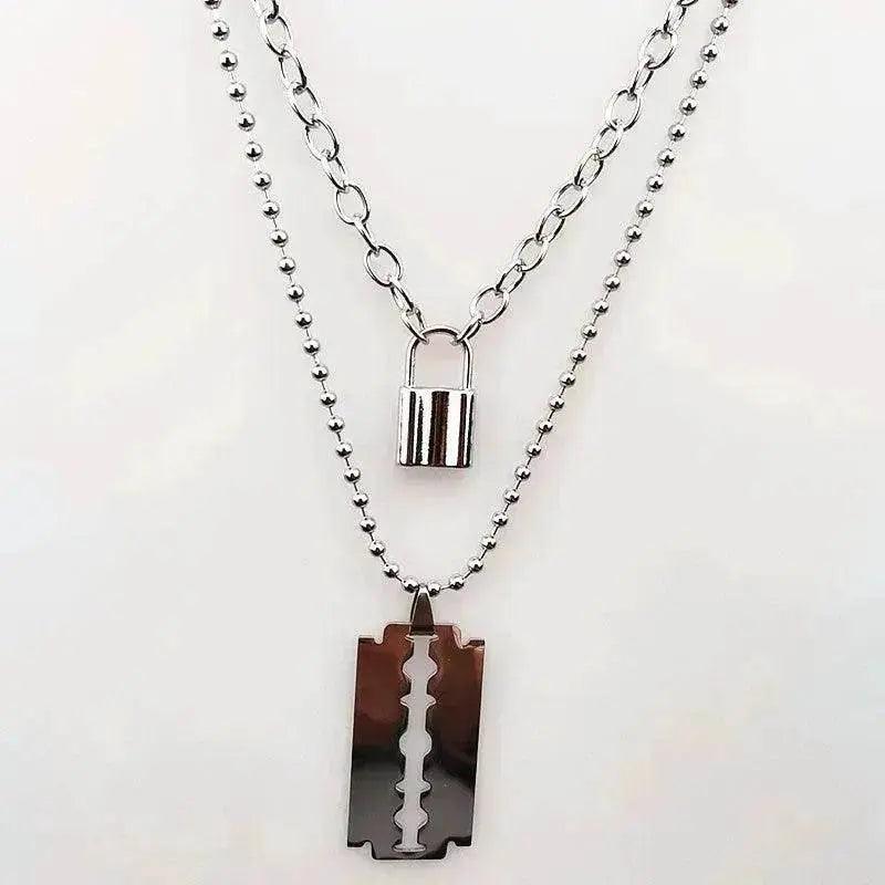 Layered Chains Punk Necklace