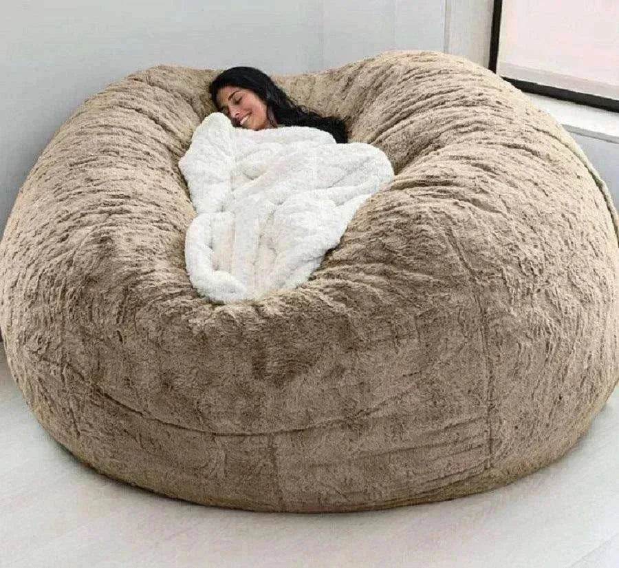 Lazy Sofa Bean Bag Chair Foam Cover