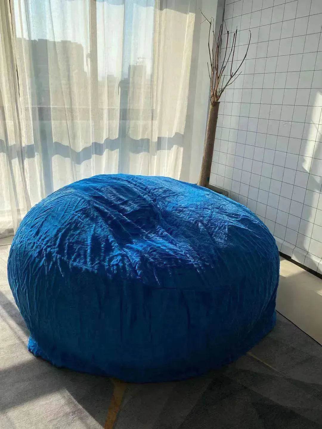 Lazy Sofa Bean Bag Chair Foam Cover