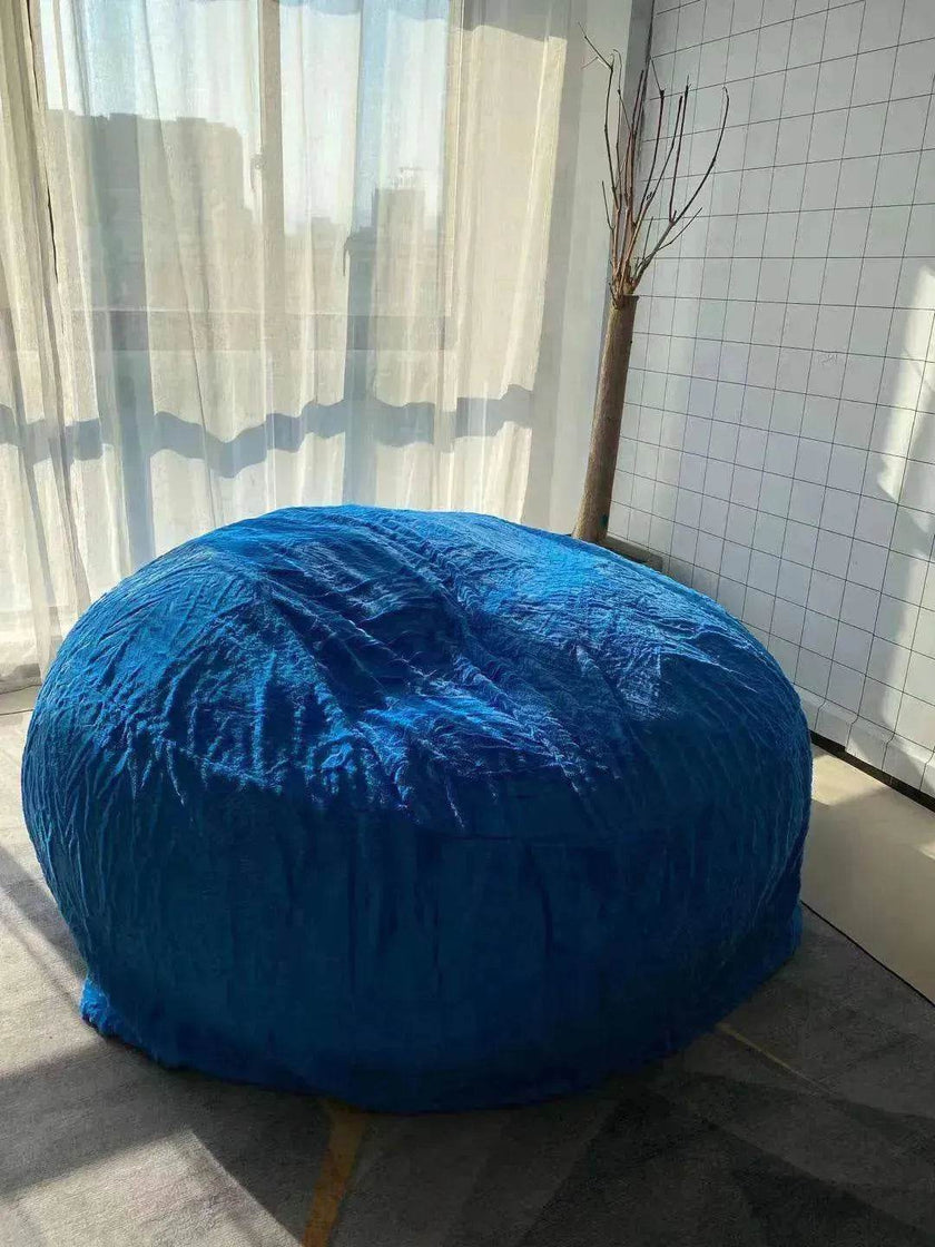 Lazy Sofa Bean Bag Chair Foam Cover