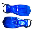 Leader Unisex Snorkelling Fins Blue - Fits shoe sizes 8-11 US