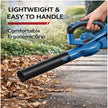 20V Cordless Leaf Blower, 4.0Ah Battery & Charger Included, up to 460 CFM, 190 MPH, 2-in-1 Electric Blower for Yard, Driveway, Patio & Garage