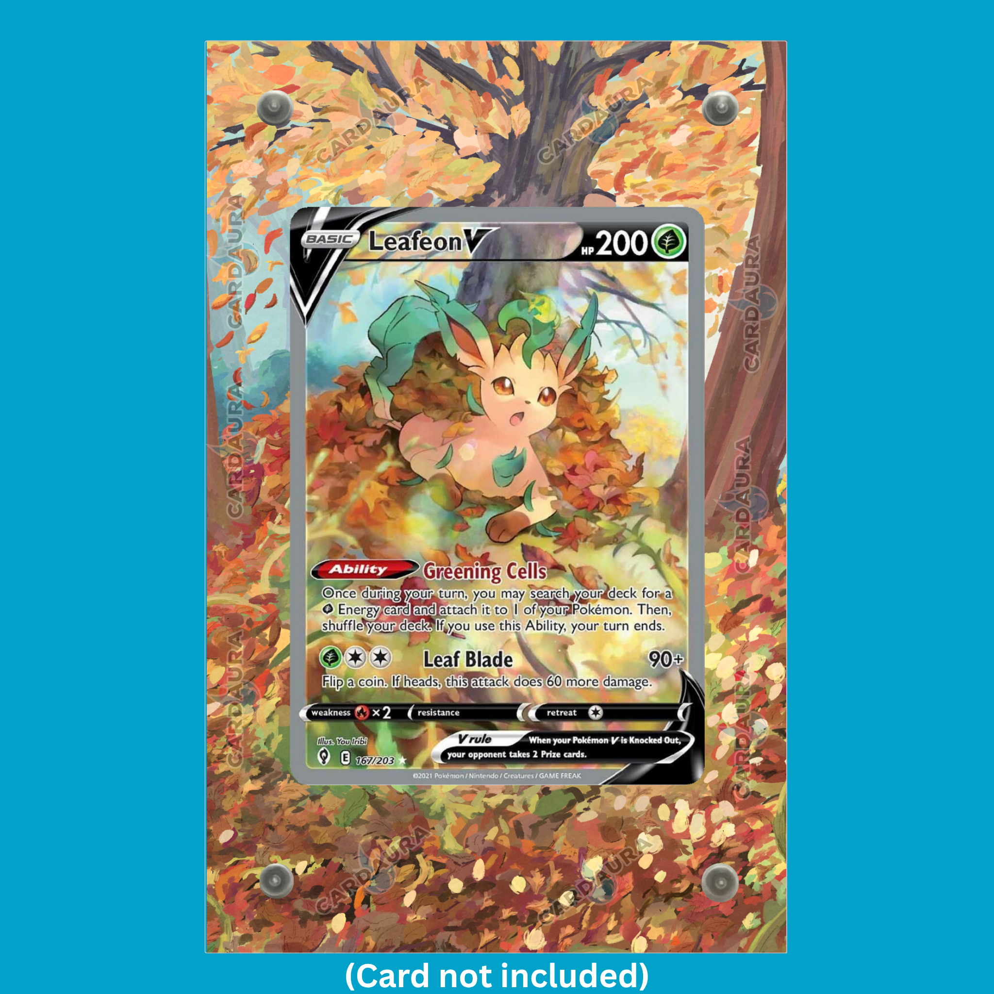 Leafeon V 167/203 Evolving Skies (Ungraded) Display Case