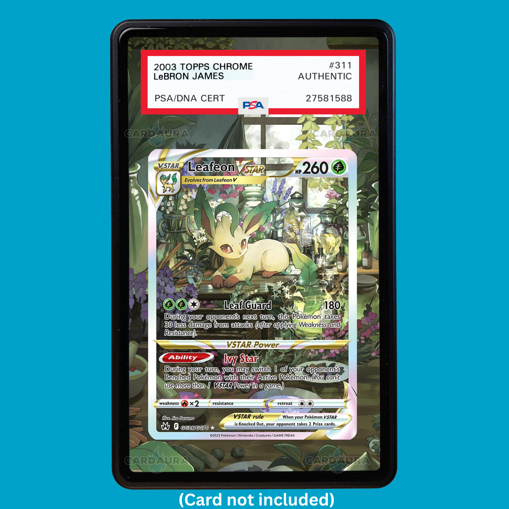 Leafeon VSTAR GG35/GG70 Crown Zenith (Graded) Display Case