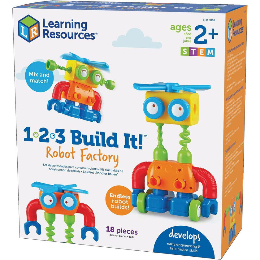 Learning Resources - 1-2-3 Build It! Usine de robots