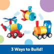 Learning Resources - 1-2-3 Build It! Rocket - Train - Copter