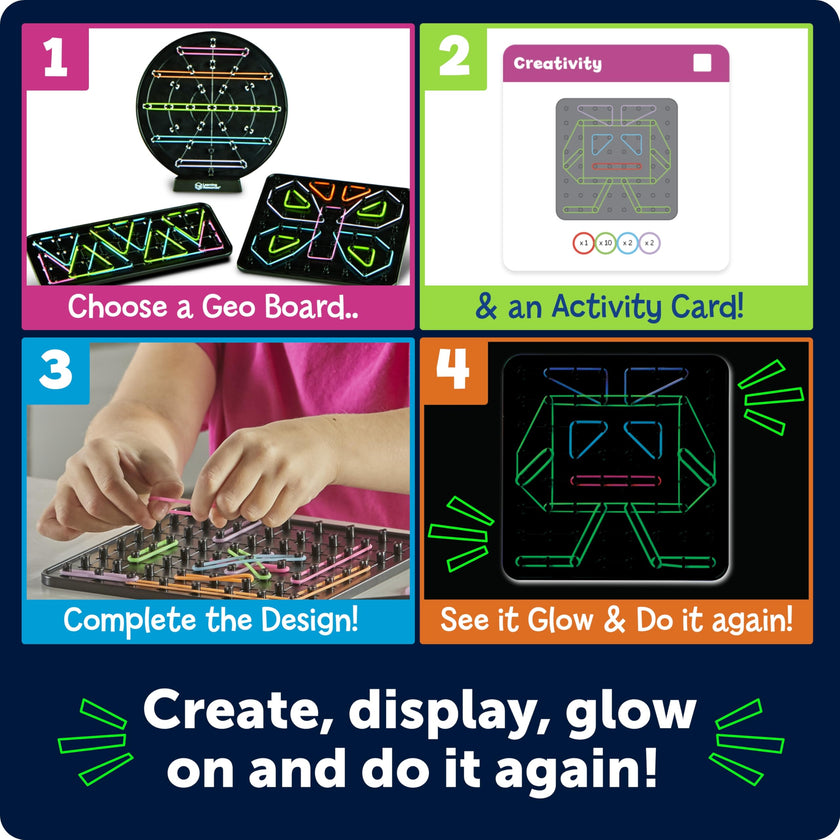 Learning Resources - 2025 Stem Explorers Geo-Glow Art
