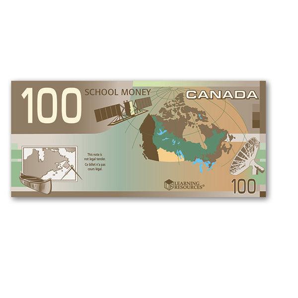Learning Resources - Canadian Money $100 (50Pcs)