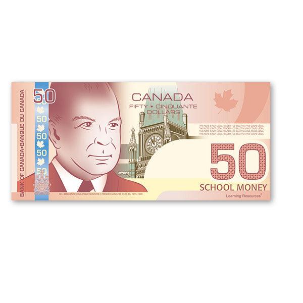 Learning Resources - Canadian Money $50 (50Pcs)