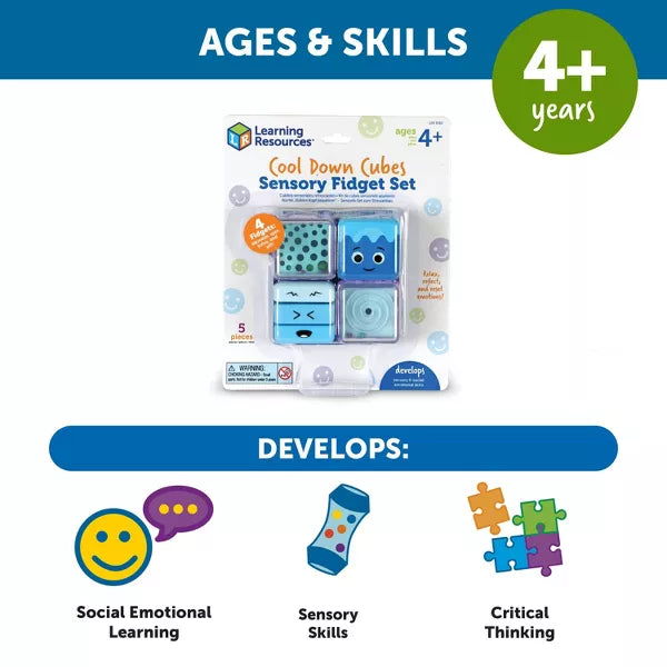 Learning Resources - Cool Down Cubes Sensory Fidget Set