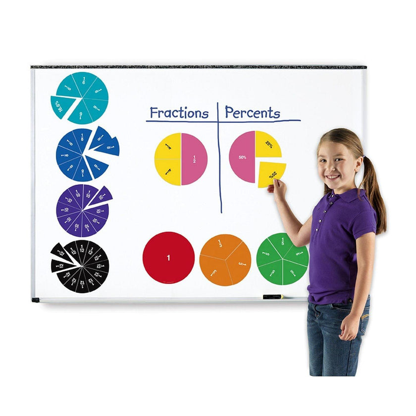 Learning Resources - Double - Sided Magnetic Fraction Circles