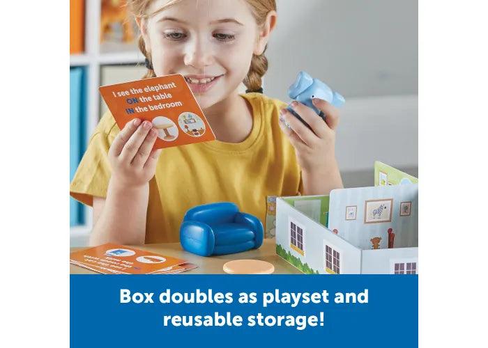 Learning Resources - Elephant In The Room Positional Words Activity Set