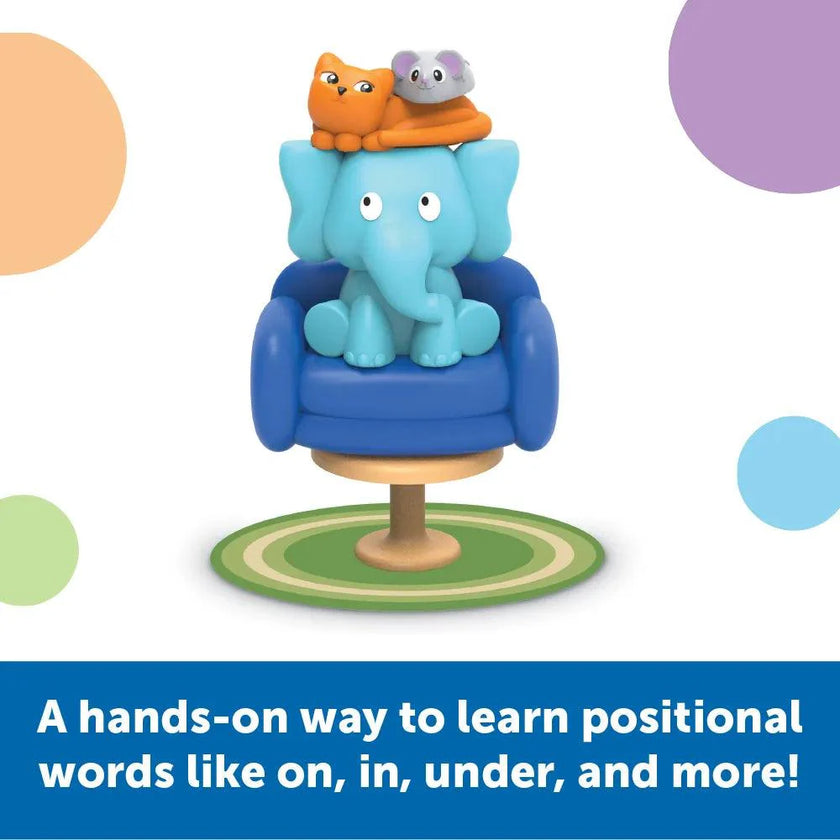Learning Resources - Elephant In The Room Positional Words Activity Set