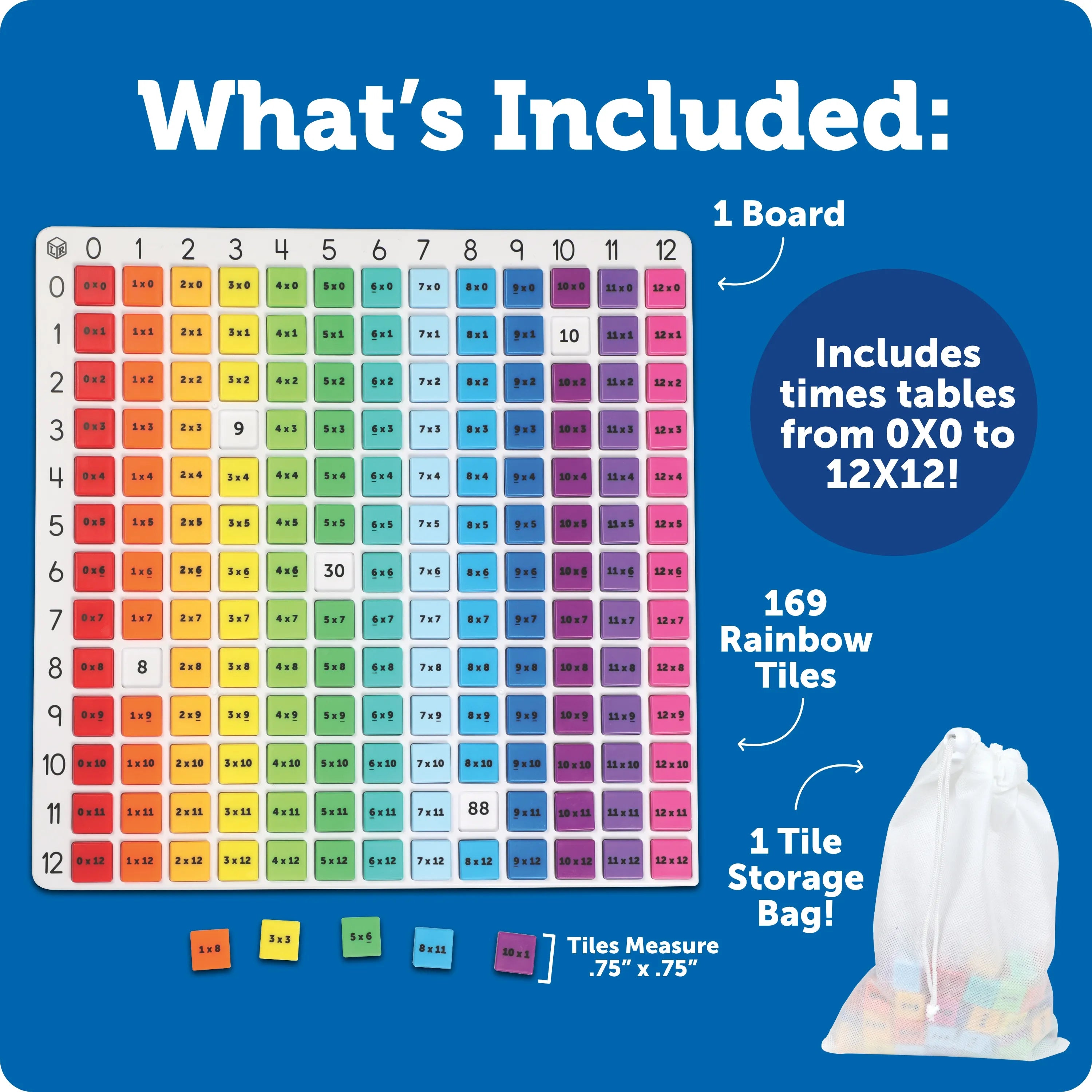 Learning Resources - Math Rainbow Multiplication Board