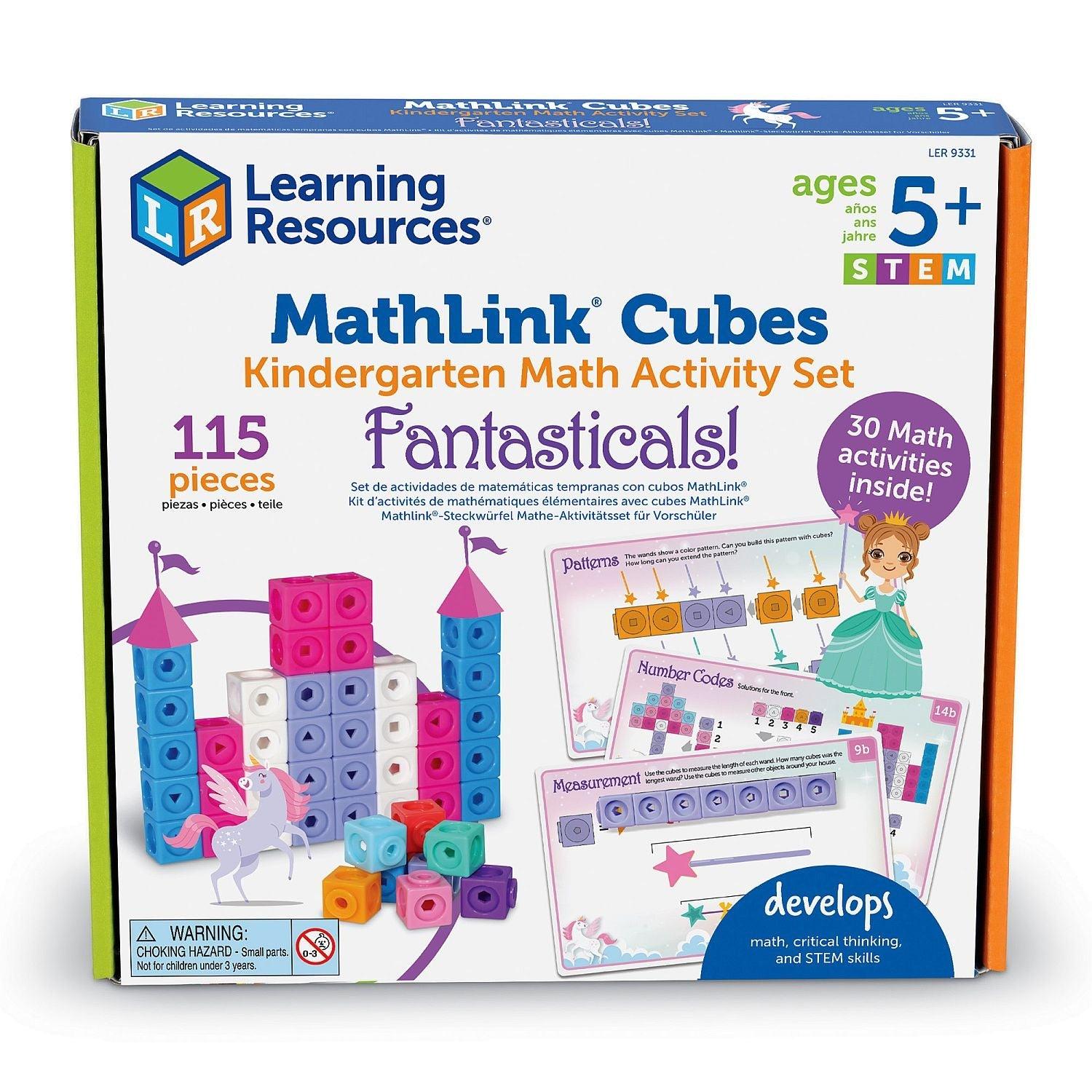 Learning Resources - Mathlink Kindergarten Math Activity Set - Fantasticals!