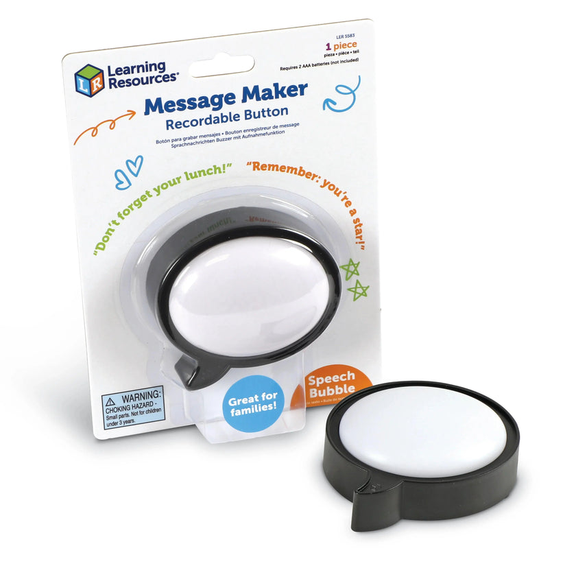 Learning Resources - Bouton enregistrable Message Maker (bulle de dialogue)