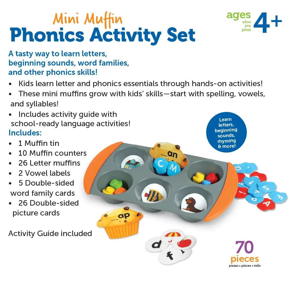 Learning Resources - Mini Muffin Phonics Activity Set