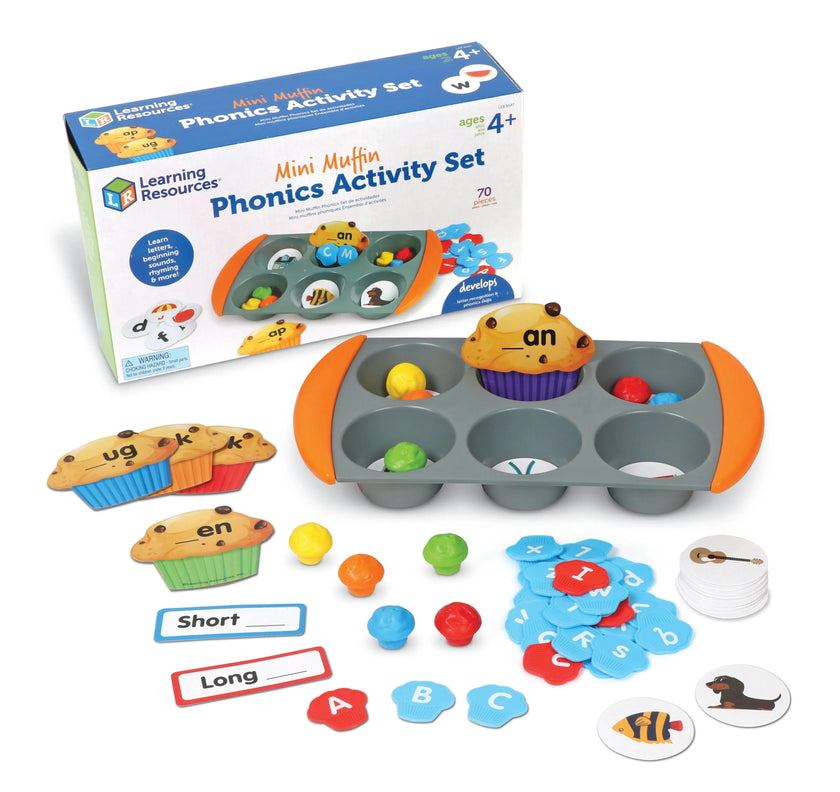 Learning Resources - Mini Muffin Phonics Activity Set