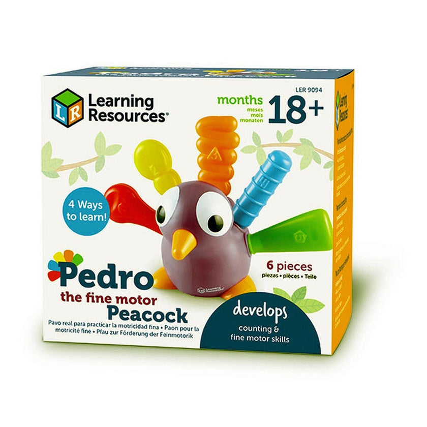 Learning Resources - Pedro, le paon pour développer la motricité fine